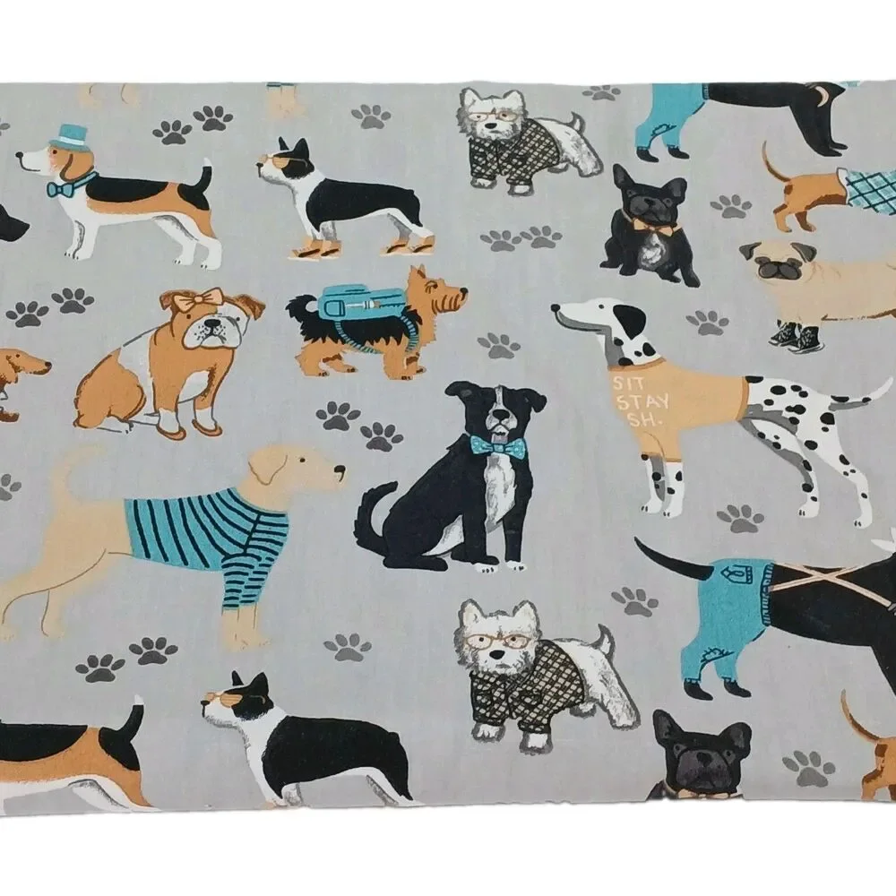 Dog Themed Quilt Fabrics, 100% Cotton, Lot of 3 Patterns See Listing for Sizes.